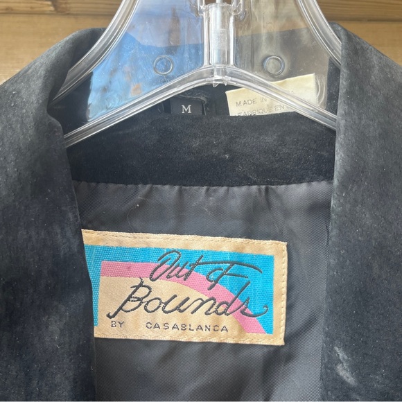 Out Of Bounds Vintage Fringe Cropped Leather Coat - Picture 5 of 9